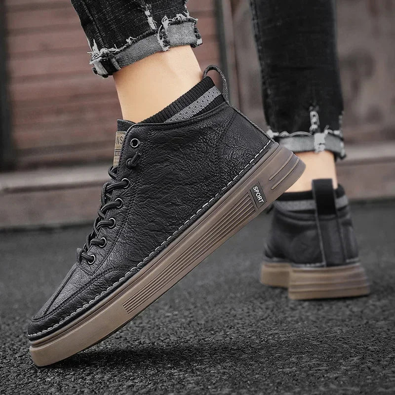 Scarpe casual in pelle per uomini eleganti
