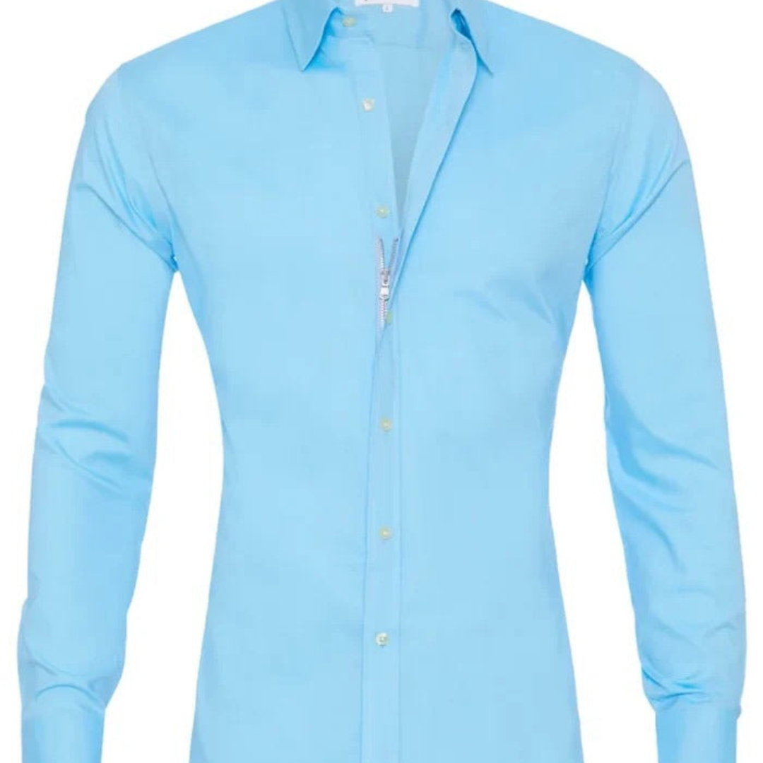Camicia slim con zip speciale