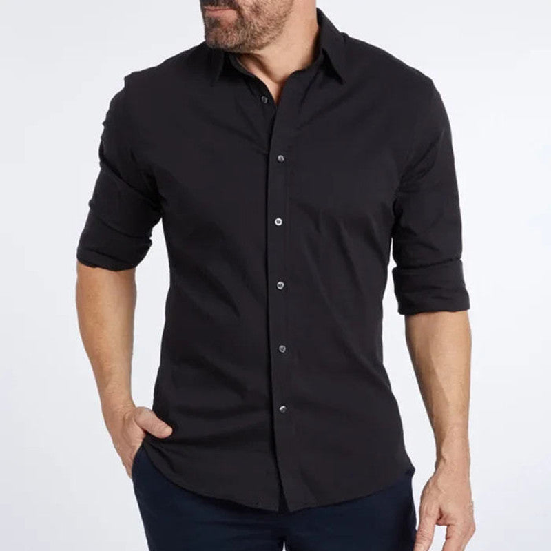 Camicia slim con zip speciale