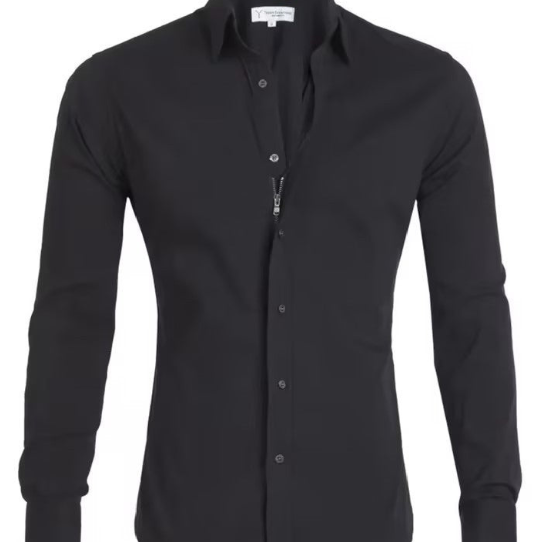 Camicia slim con zip speciale