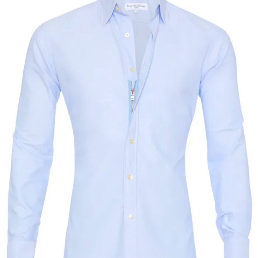Camicia slim con zip speciale