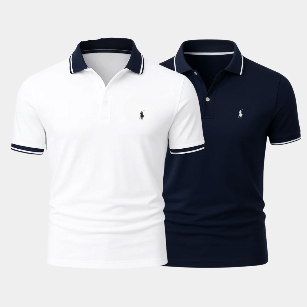 R&L | Slim Fit Cotton-Blend Shirt Duo - Buy 1, Get 1 Free