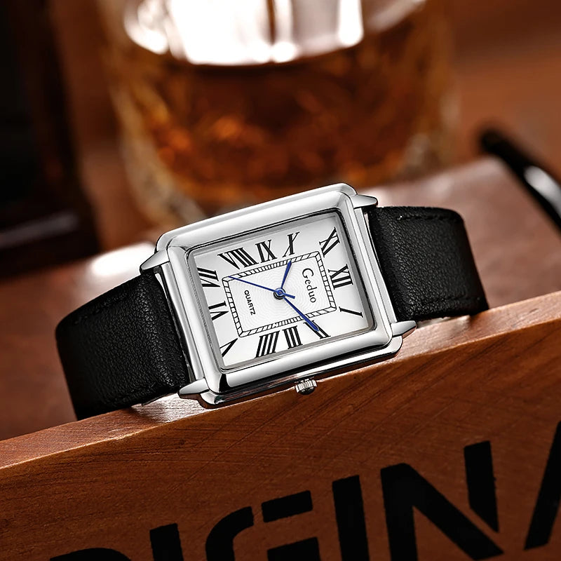 Nuovo orologio di lusso rettangolare da uomo