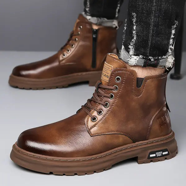 MartinBoots - Stivali da uomo in vera pelle di alta qualità