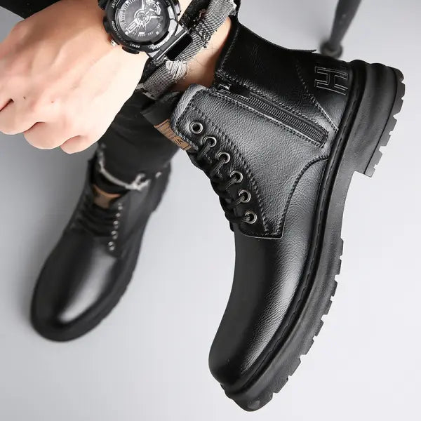 MartinBoots - Stivali da uomo in vera pelle di alta qualità