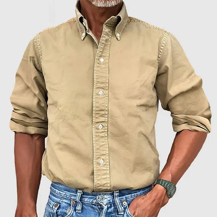 Camicia classica in tessuto di alta qualità